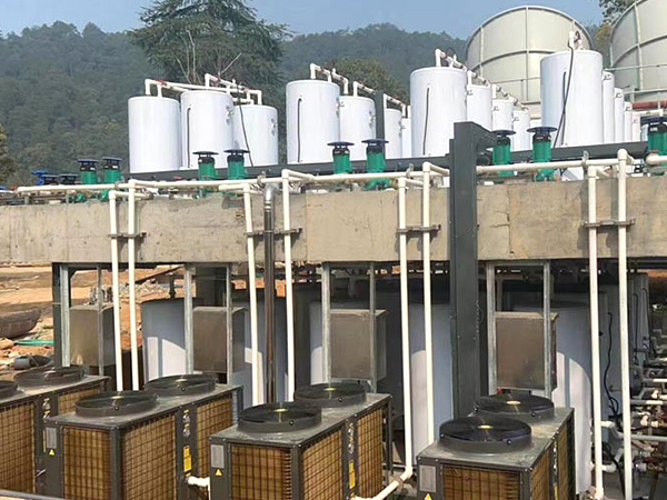 配套民宿空氣能模塊熱水案例